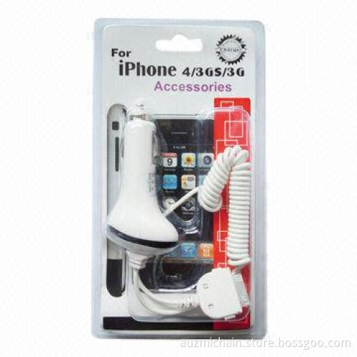 Travel Mini Car Charger and Cable Line for iPhone Accessory